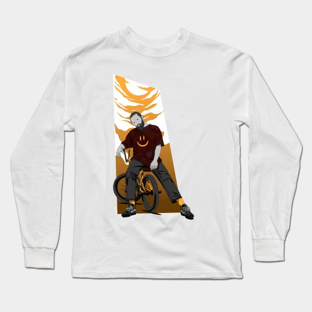 BMX BOY Long Sleeve T-Shirt by Junetjunet